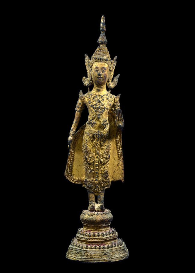 พระบูชารัตนทรงเครื่องยืนสูง12 นิ้วสวย