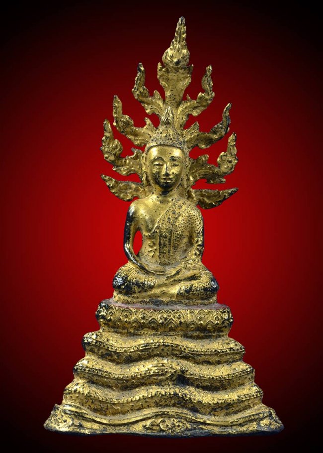 พระบูชารัตนะหน้าตัก3.5 นิ้วปางนาคปรก